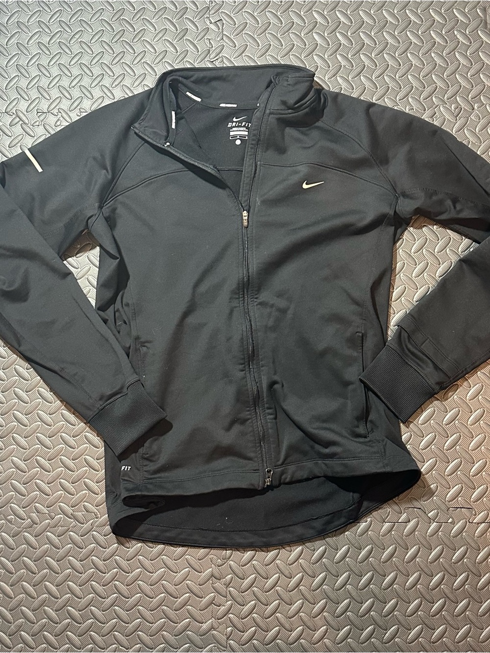 Nike Black Full-Zip Dri-FIT Performance Jacket